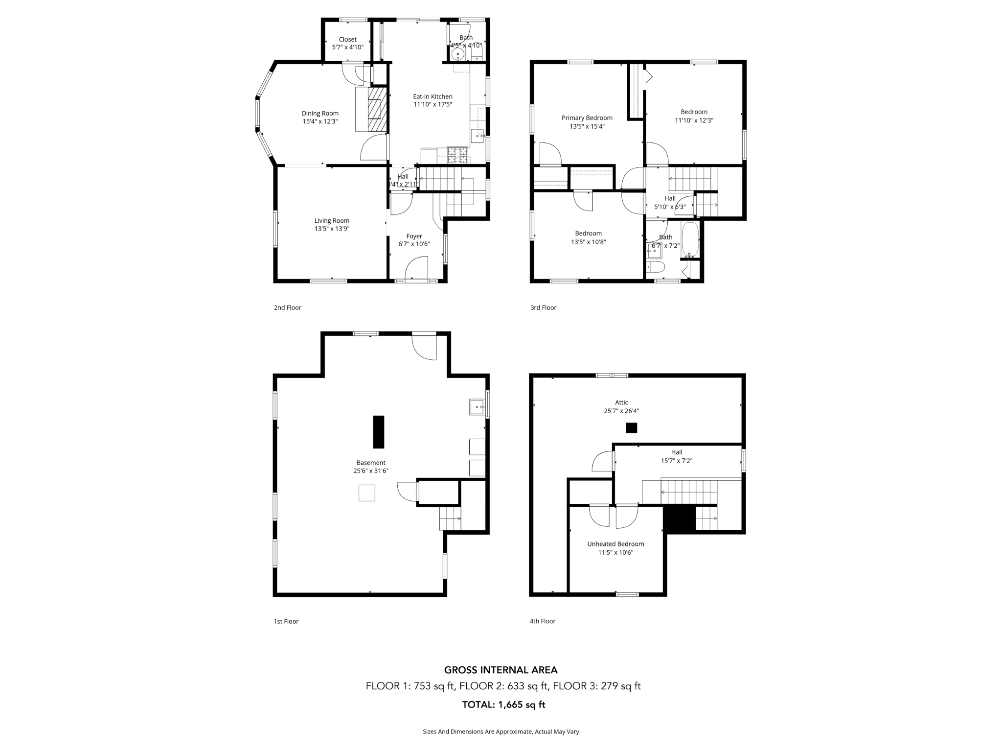 136 Sylvester St Floor Plan
