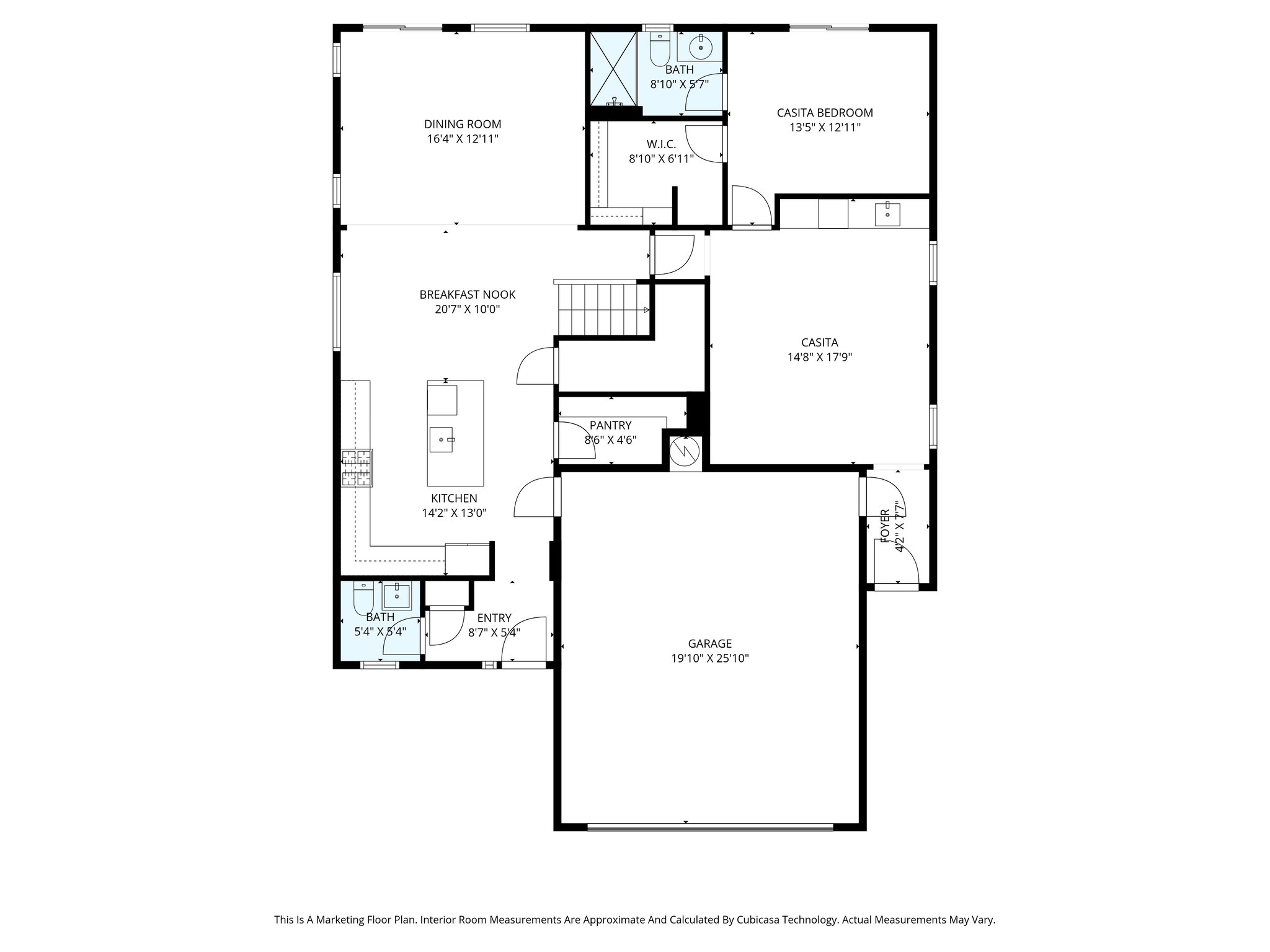 1st Floor with Dimensions