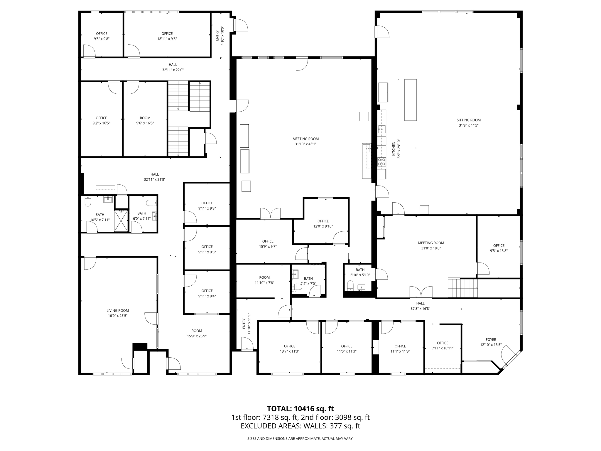 Ground Level with Dimensions 