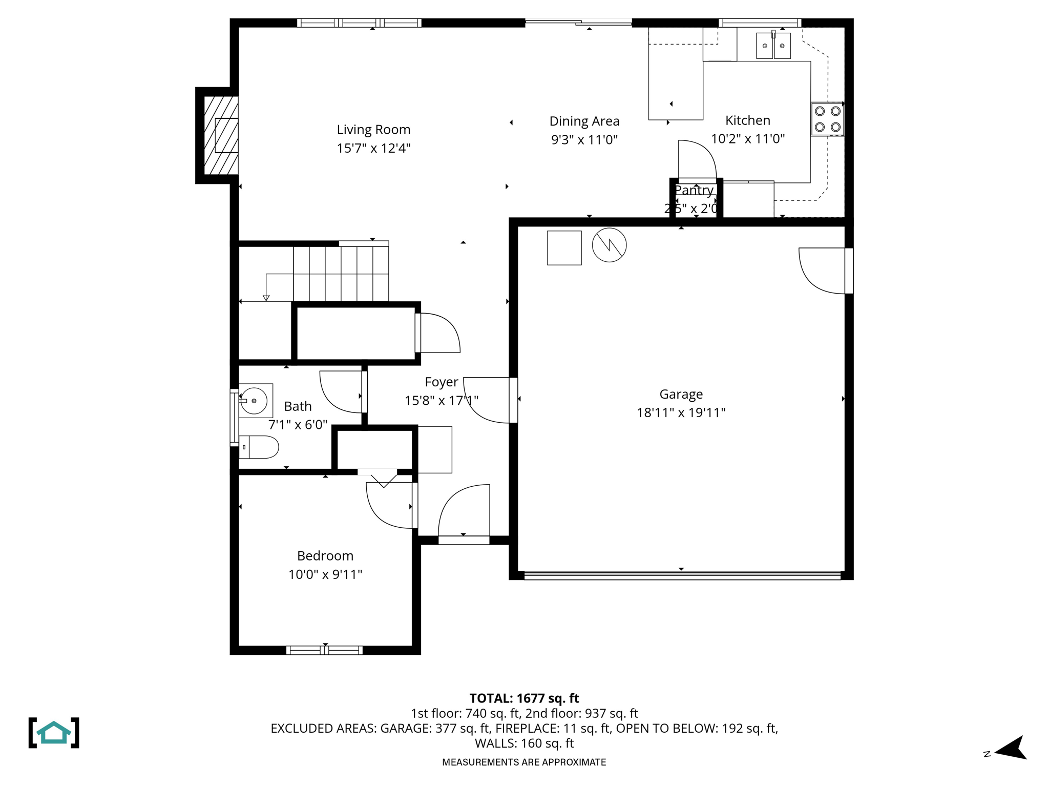 Floor Plan - 1st Floor - w Dim