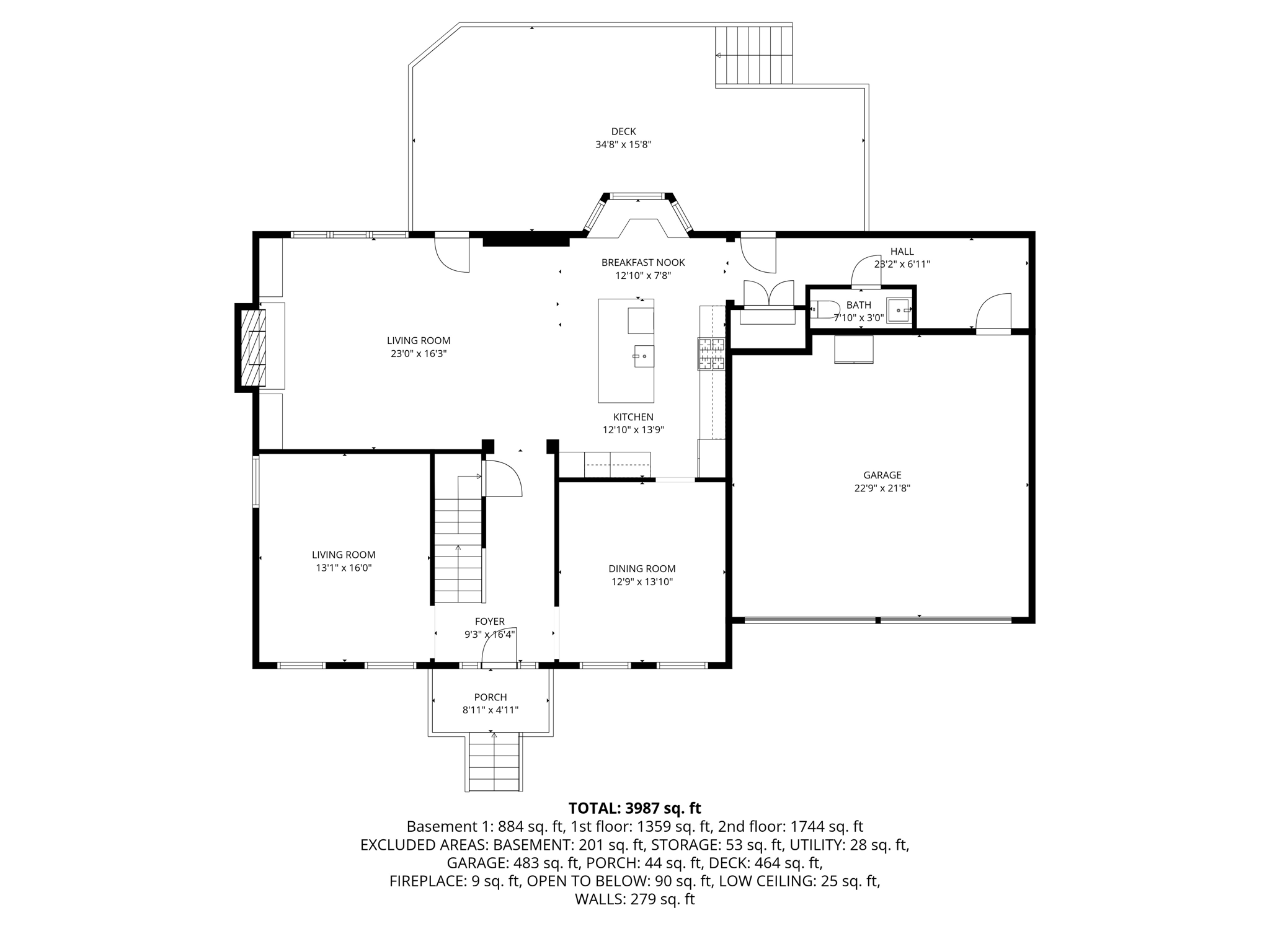 Main Level - with dimensions