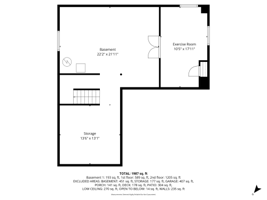 Basement with dimensions