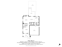 1st Floor with dimensions