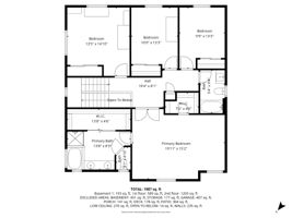 2nd Floor with dimensions