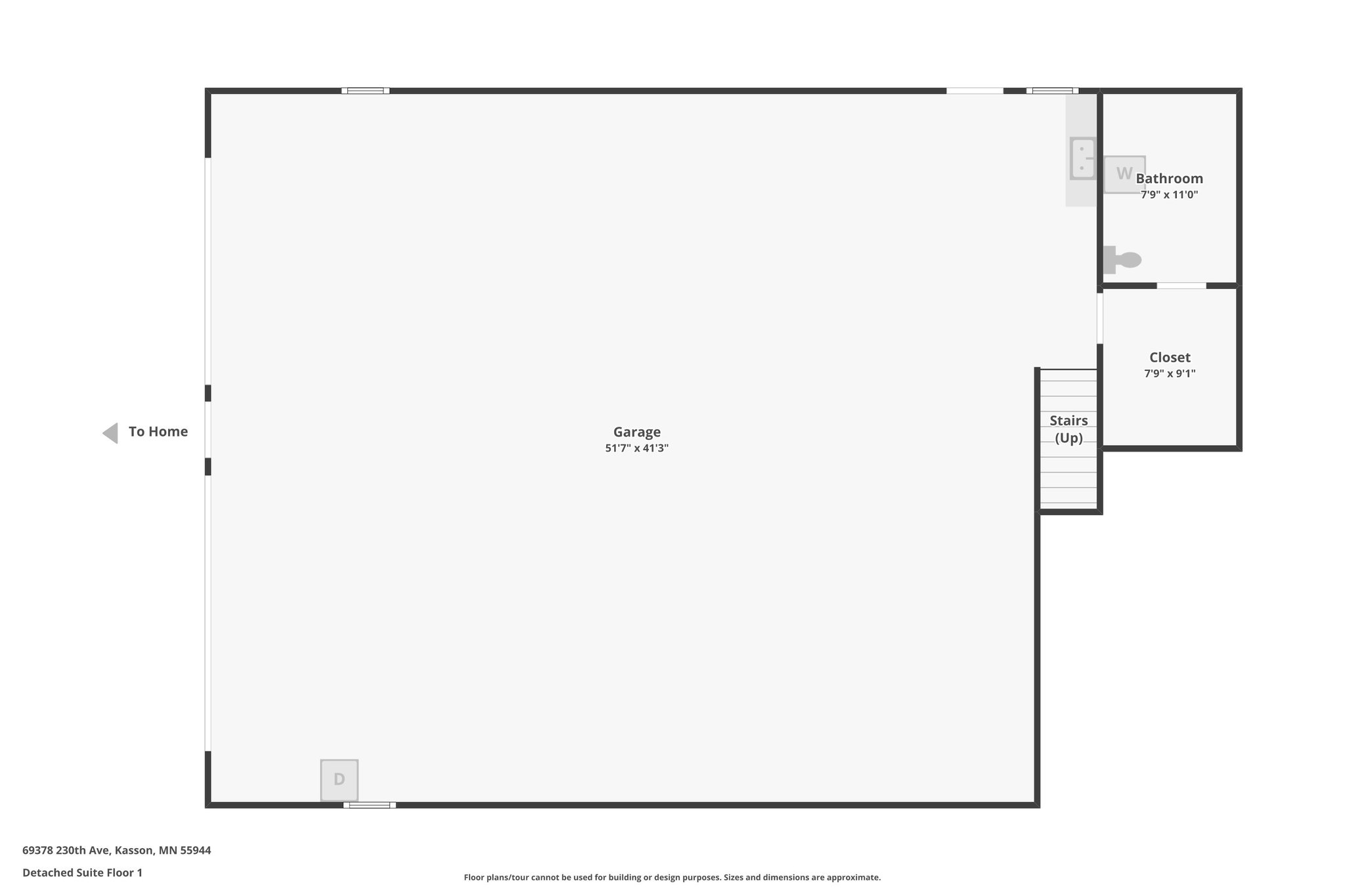 Detached Suite Floor 1