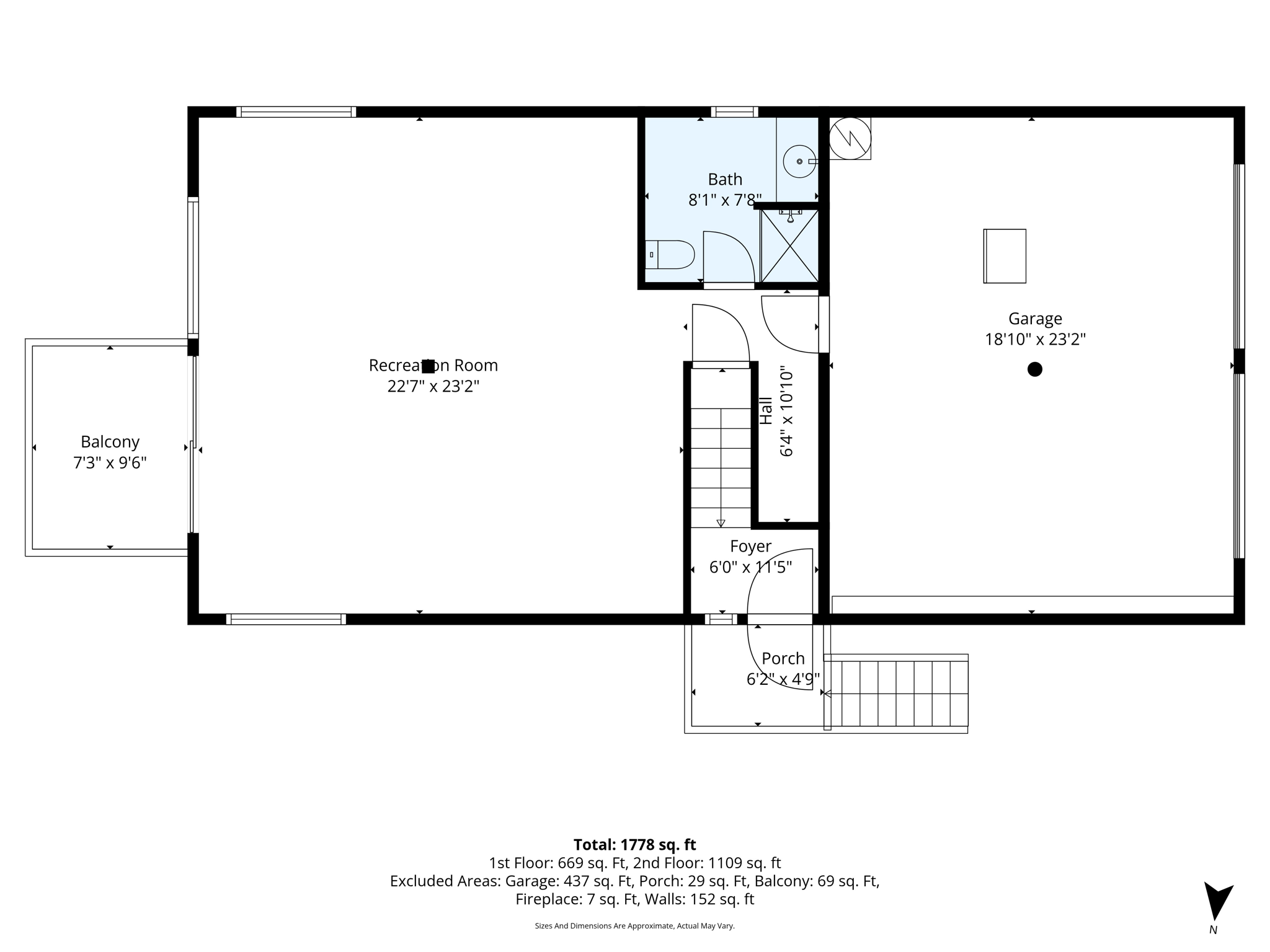 Lower Floor Dimensions