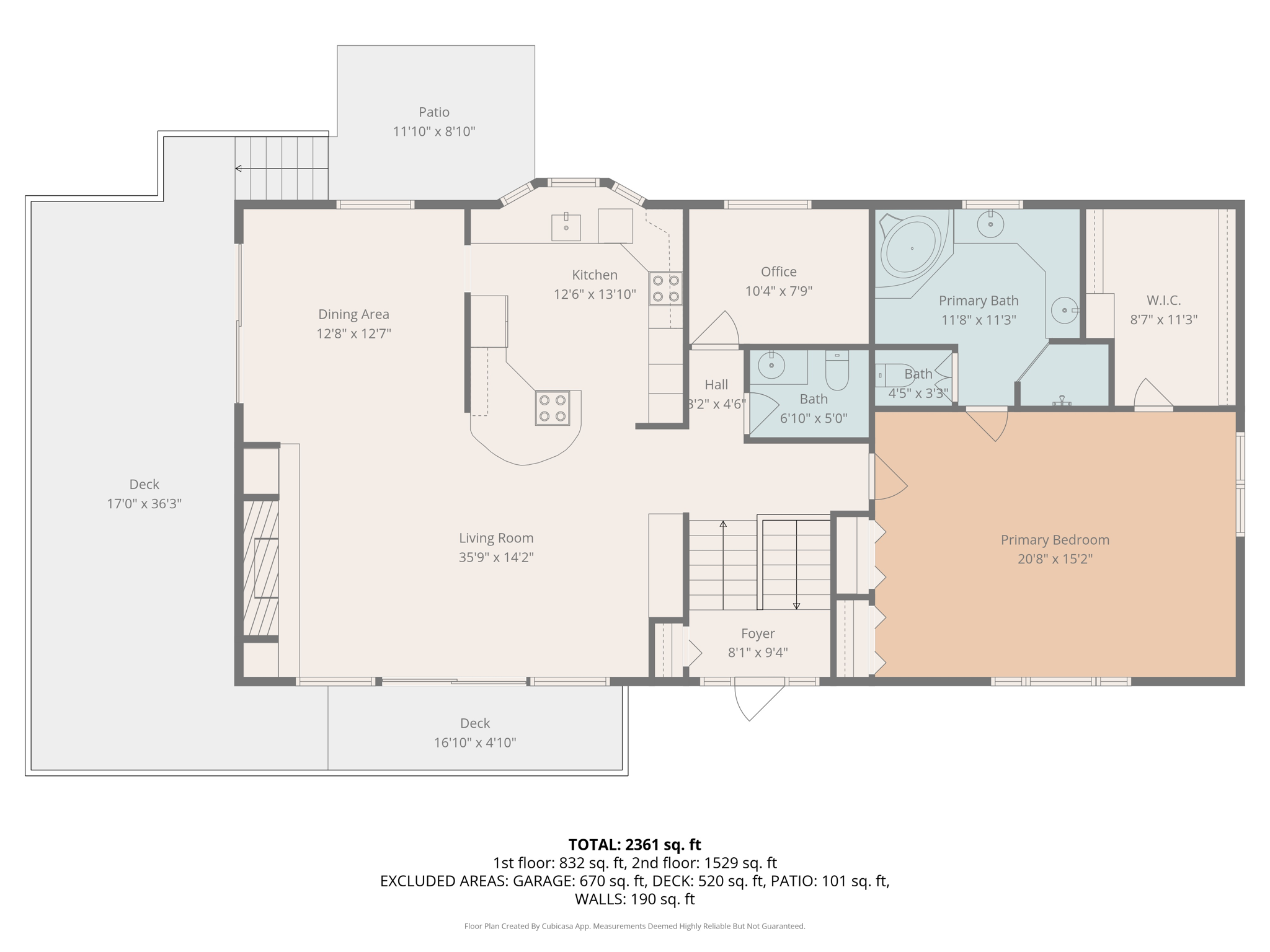 main floor w dimensions