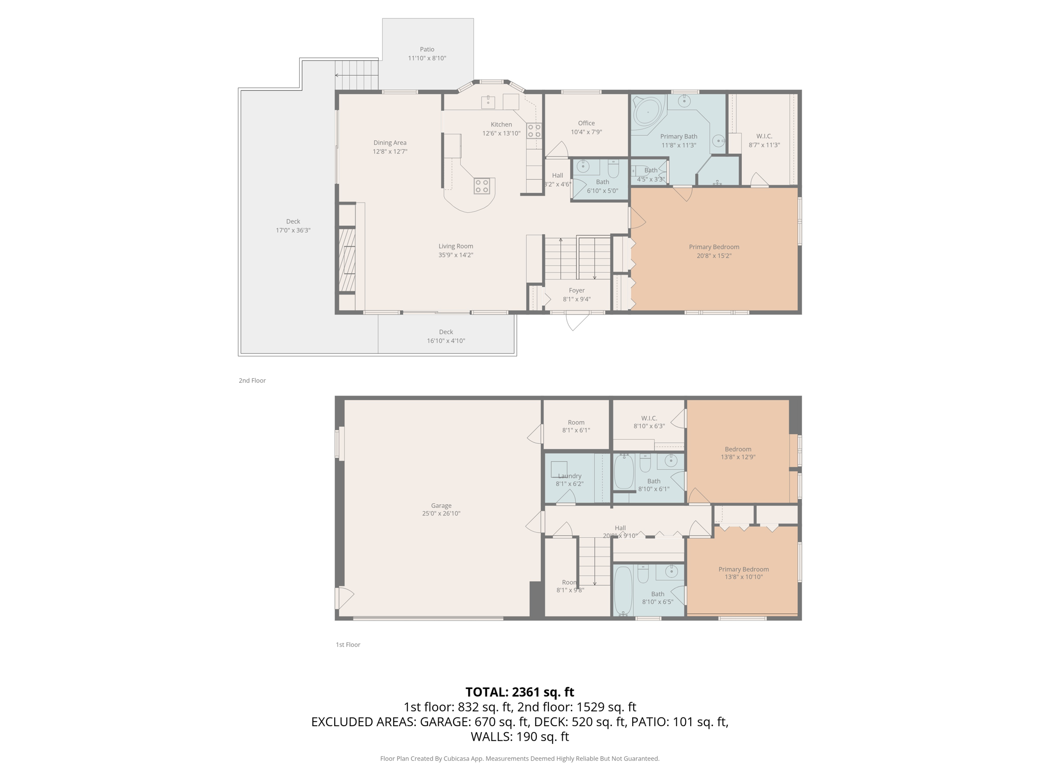 all floors w dimensions