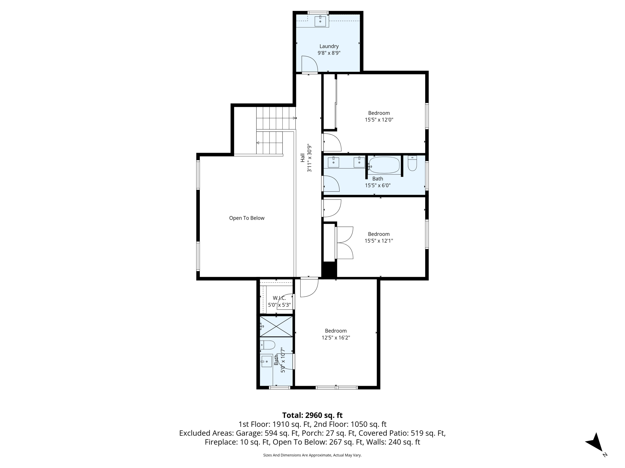 2nd Floor Dimensions