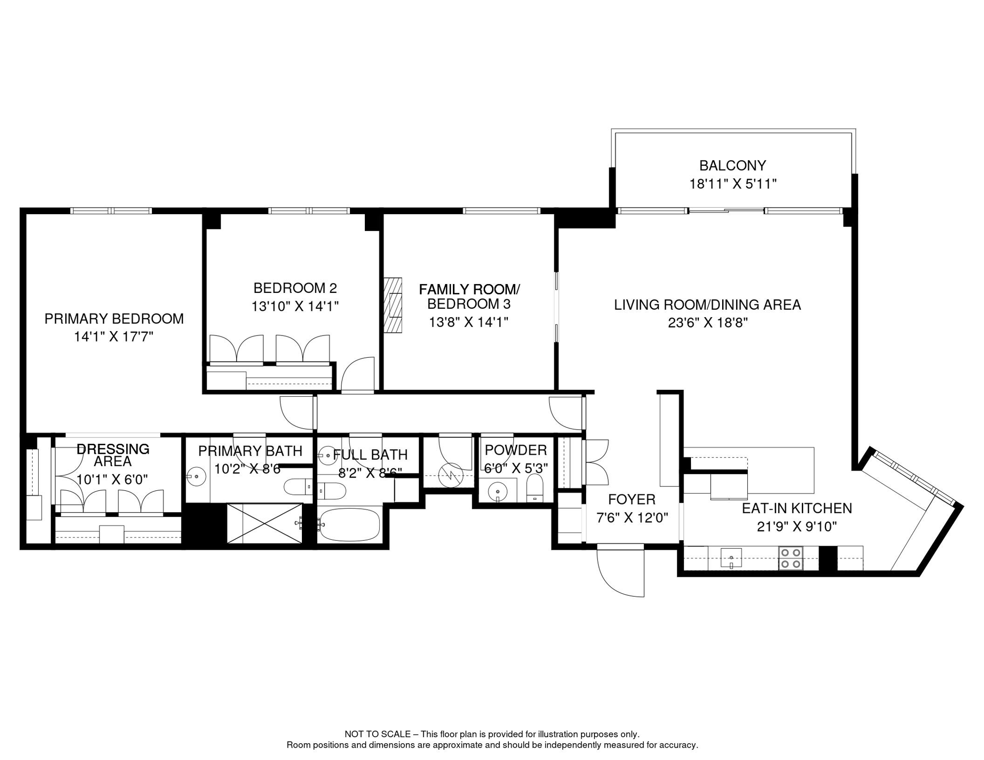 1 Euclid Avenue 3b Floor Plan