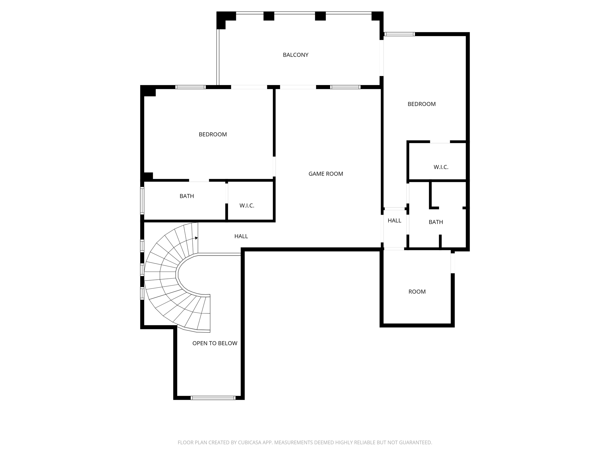 Second Floor without Dimensions