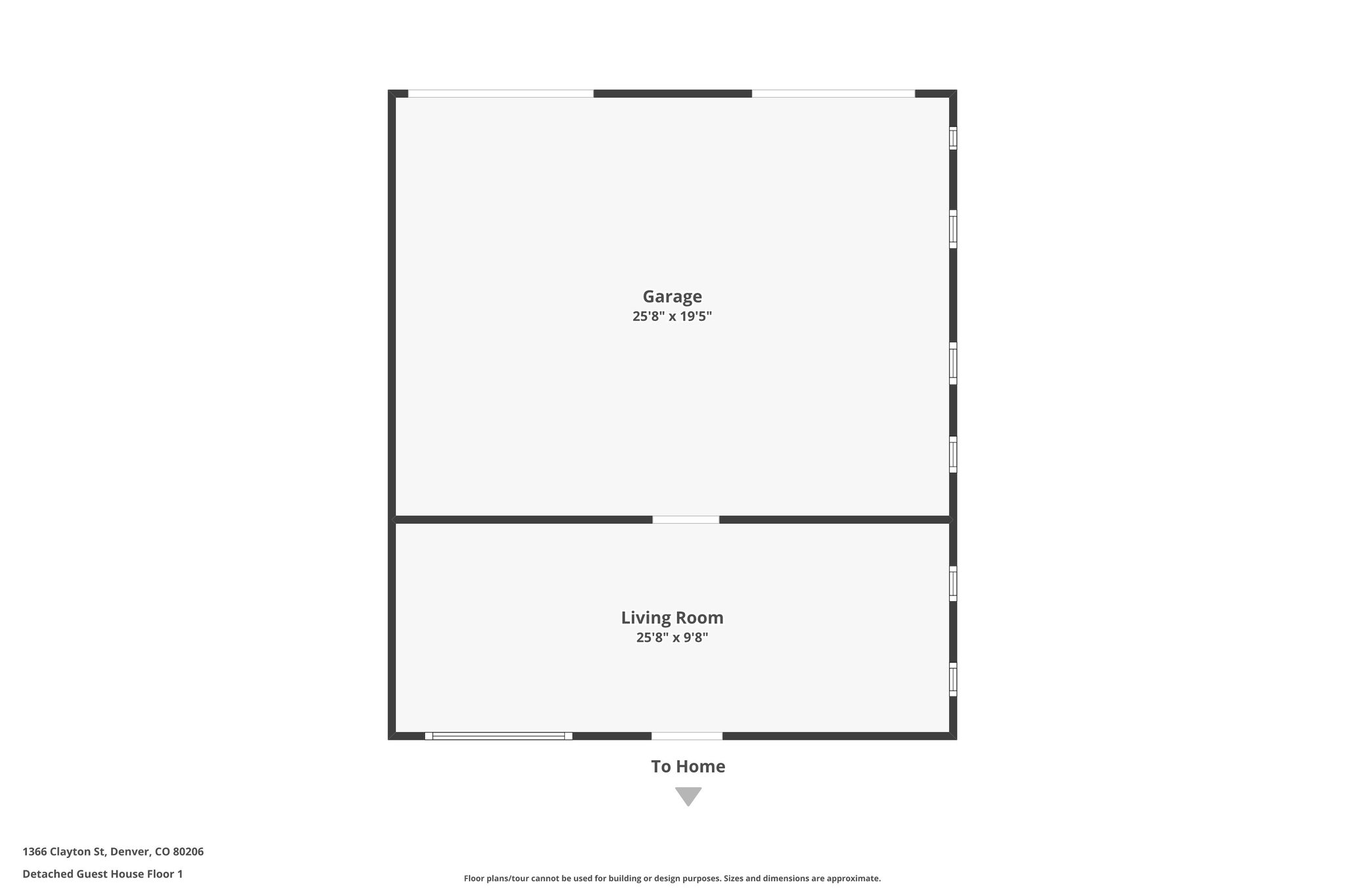 Detached Guest House Floor 1