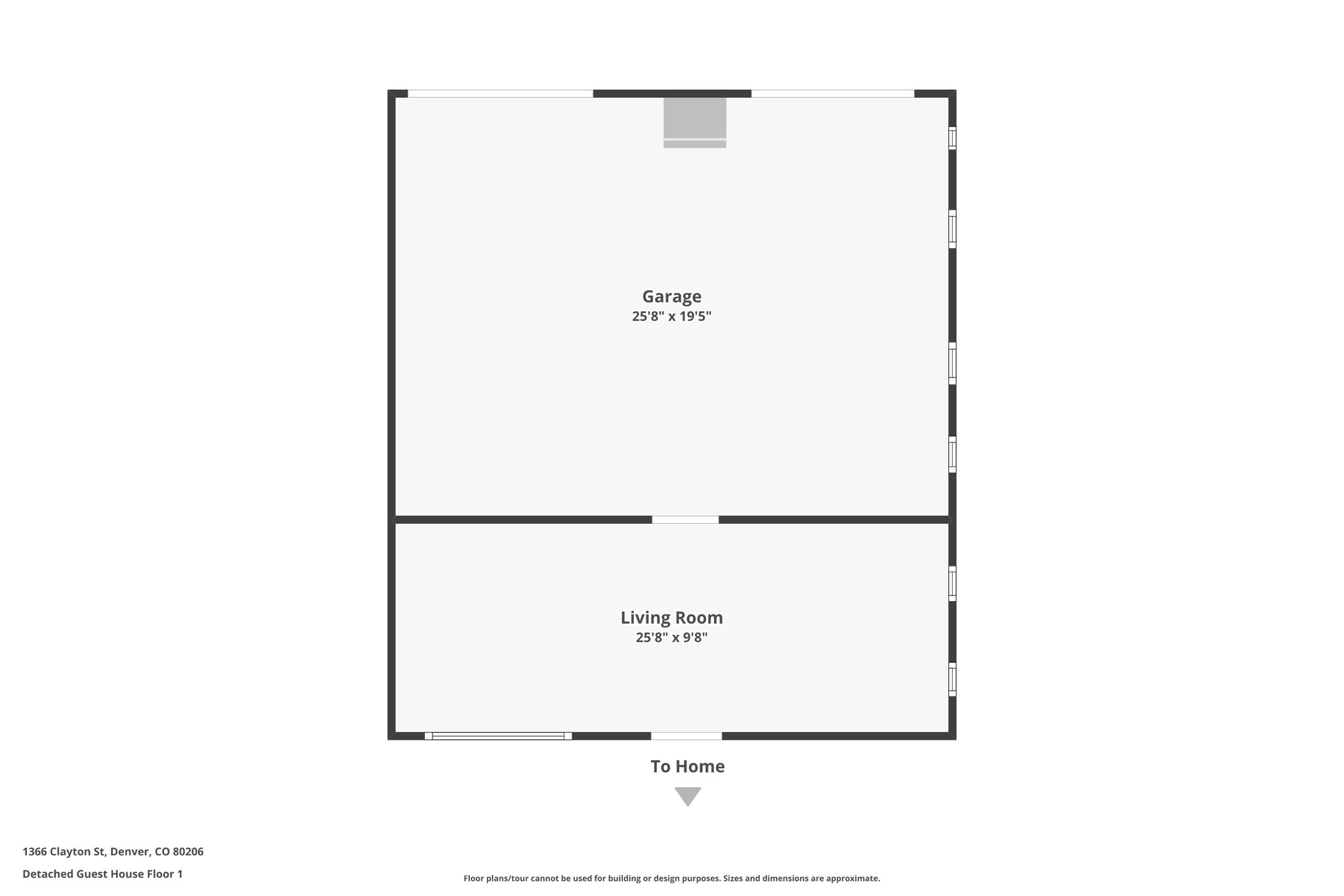 Detached Guest House Floor 1
