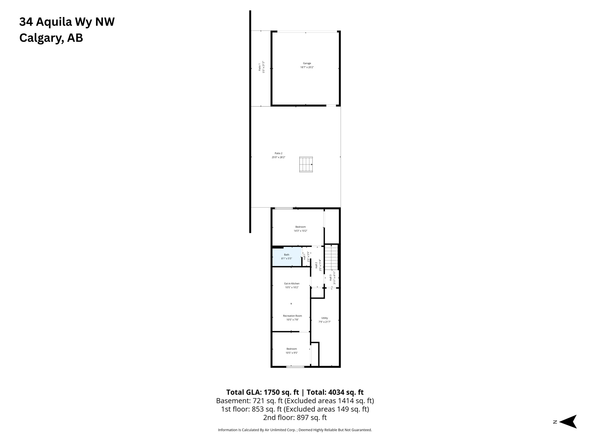 Floor 1 with address