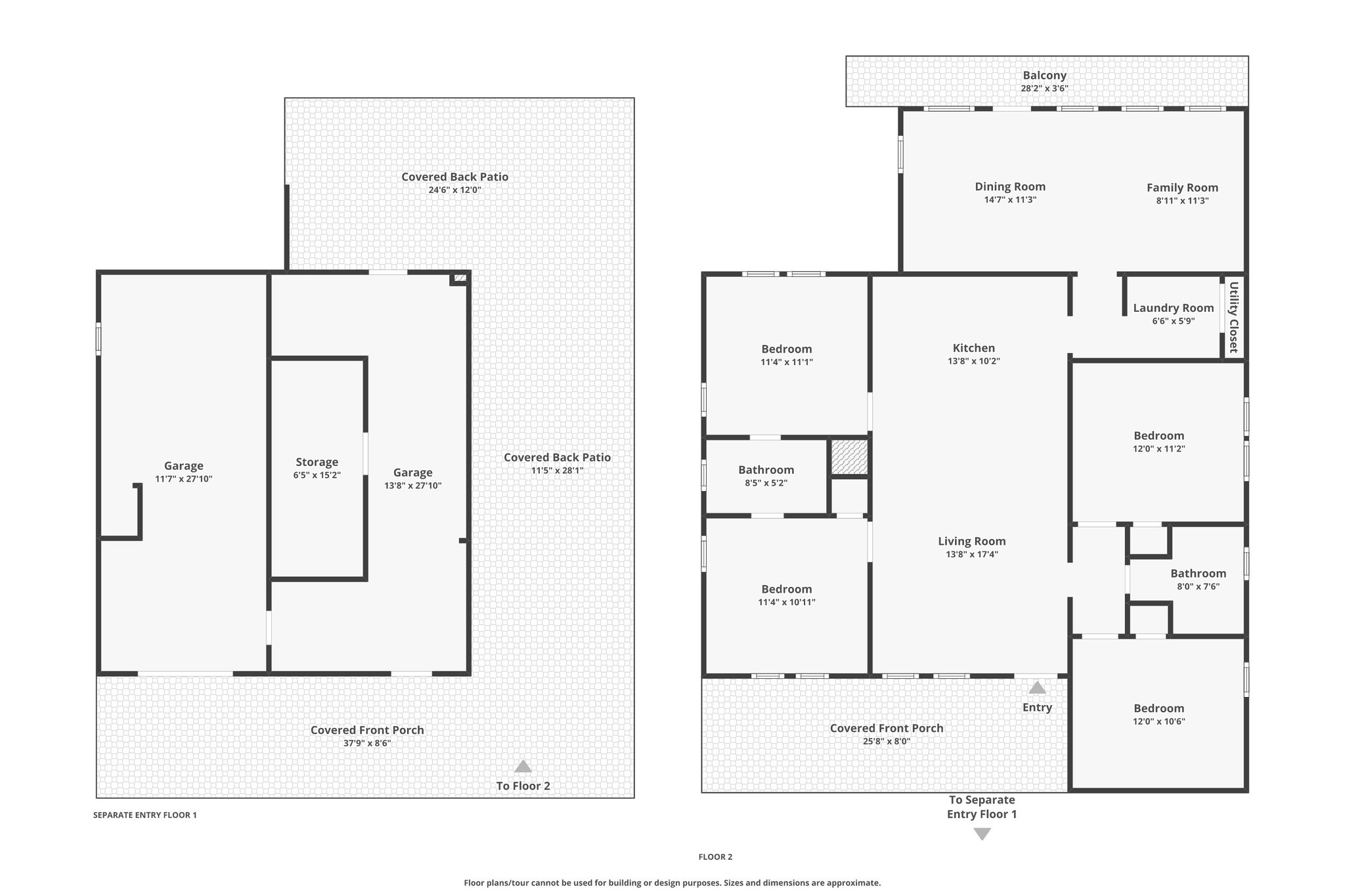 Separate Entry Floor 1