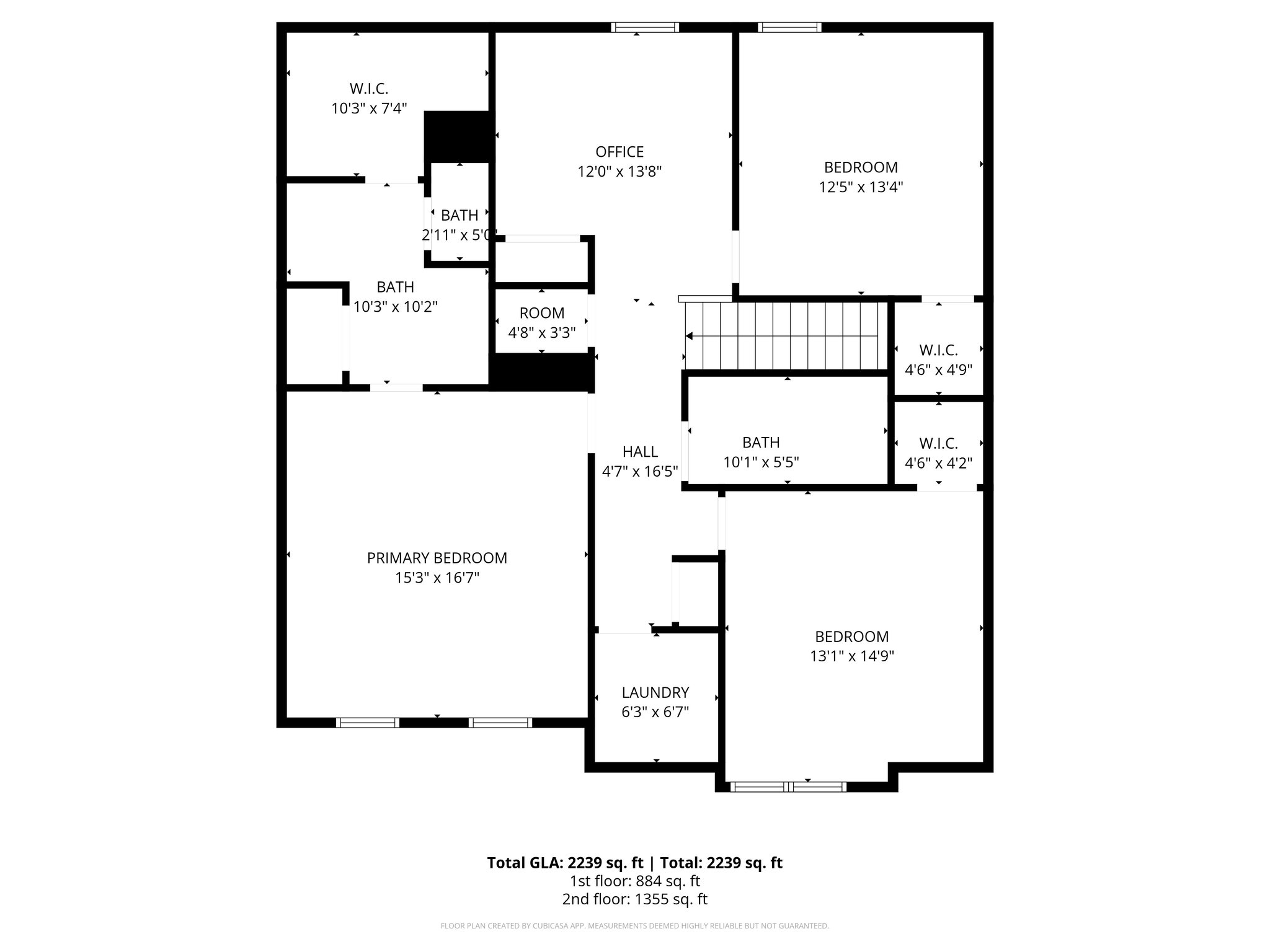 Second Level Floor Plan