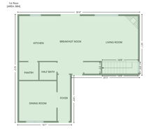 Primary Level Heated Square Footage