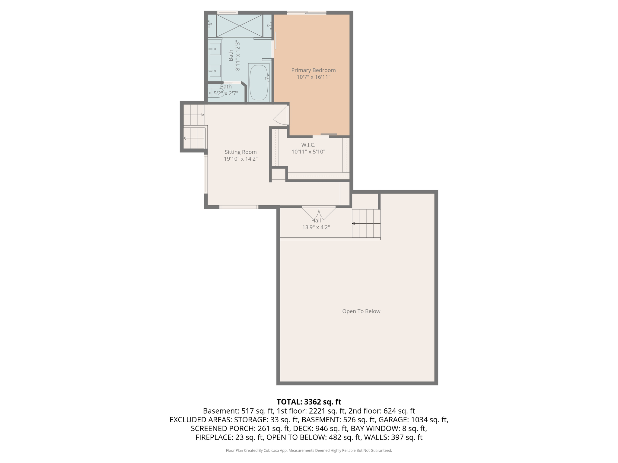 upper level w dimensions