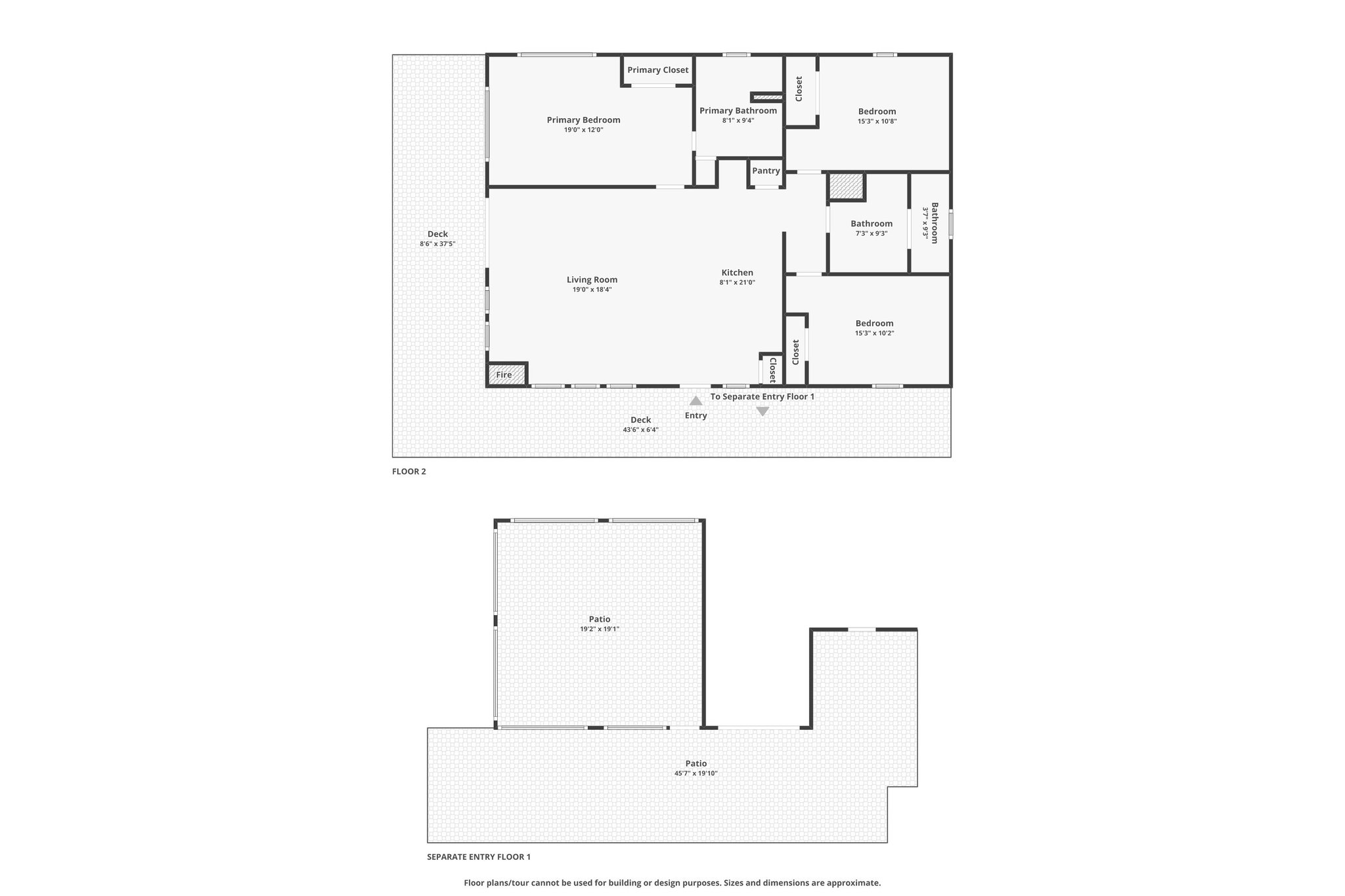 Separate Entry Floor 1