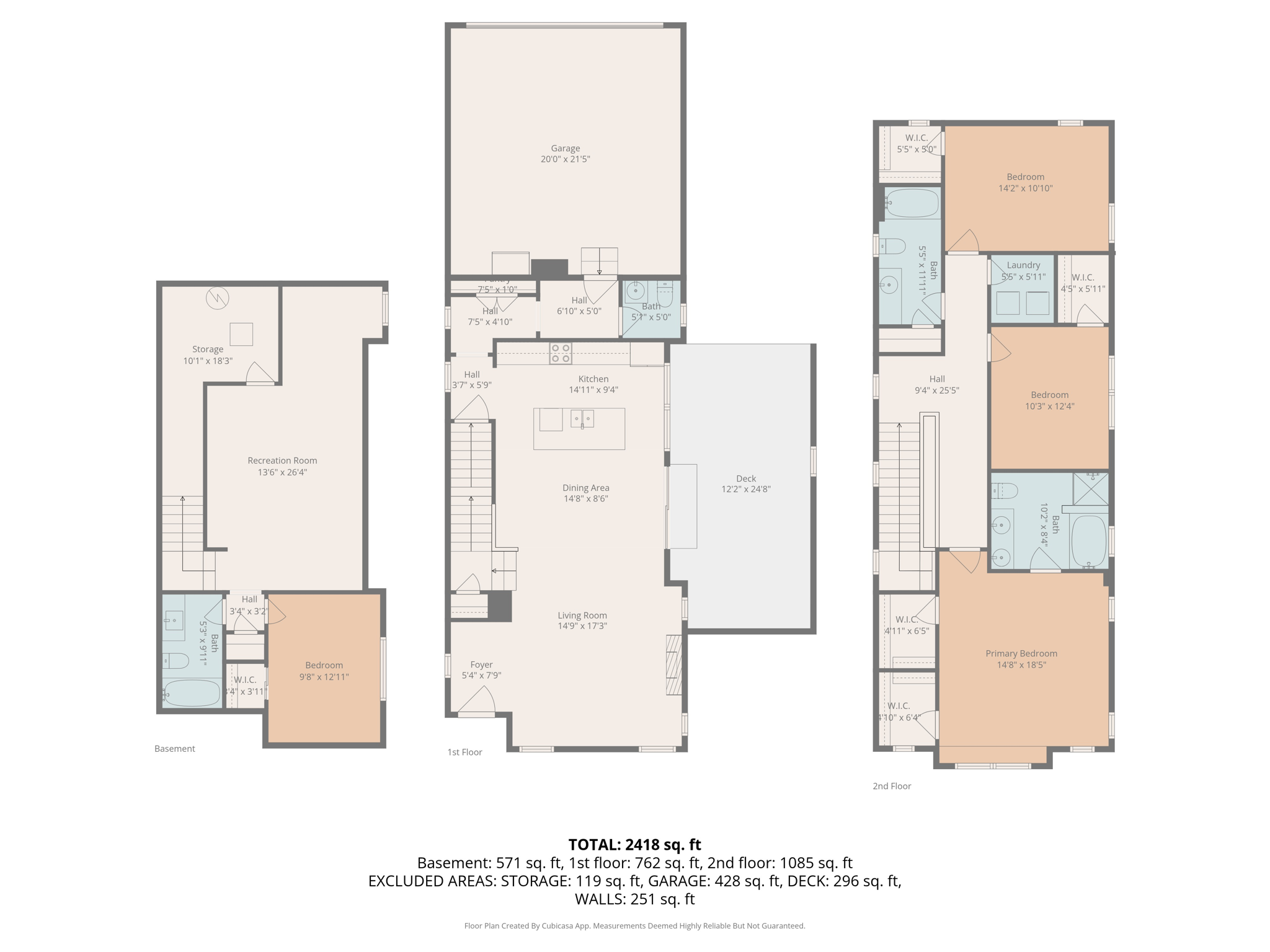 all floors w dimensions
