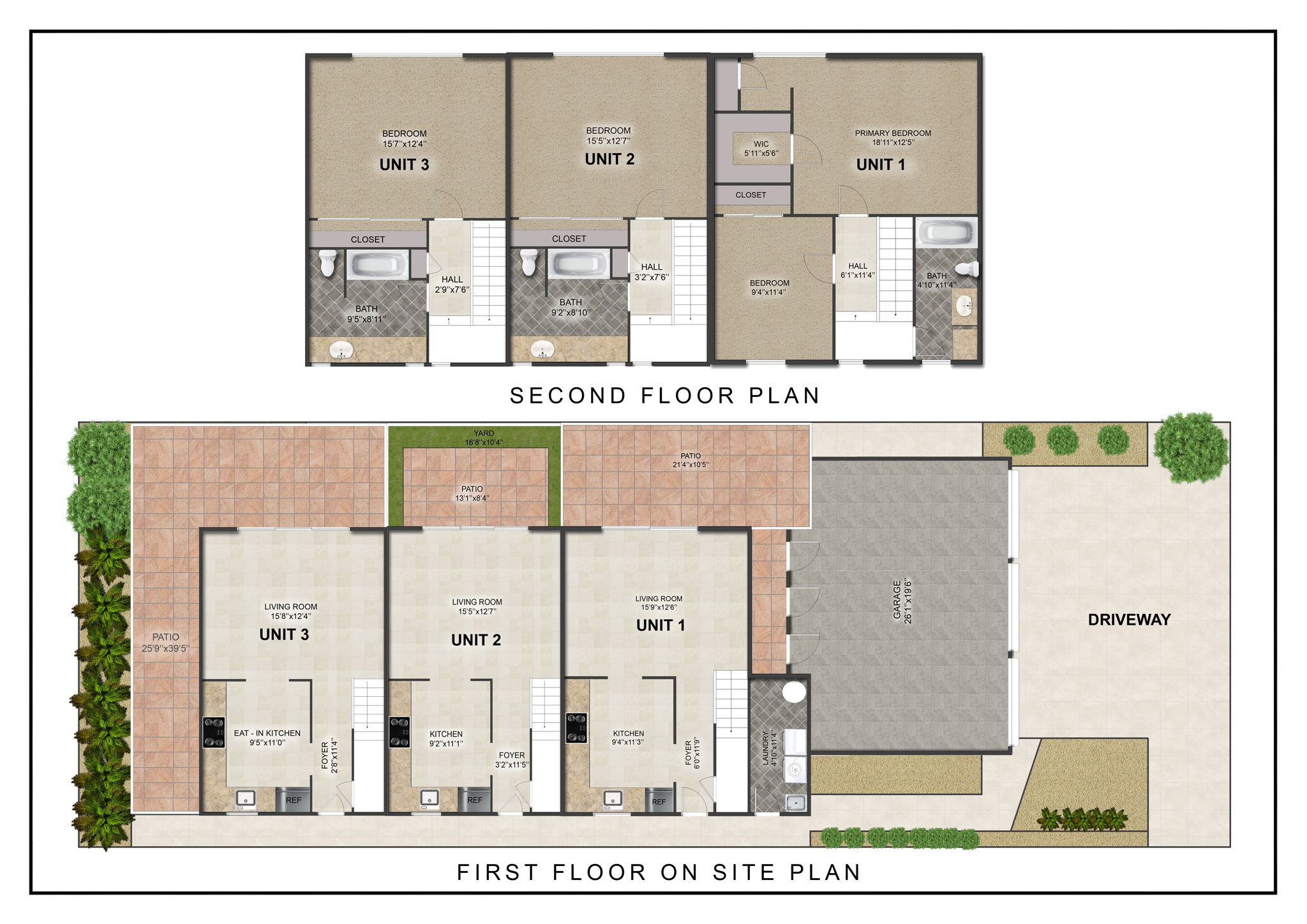 Combined Floor Plan & Site Overview