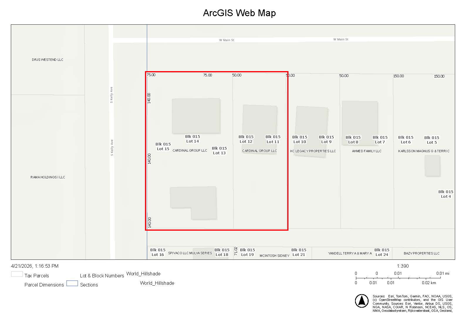 County Assessor Lot & Block Numbers Map