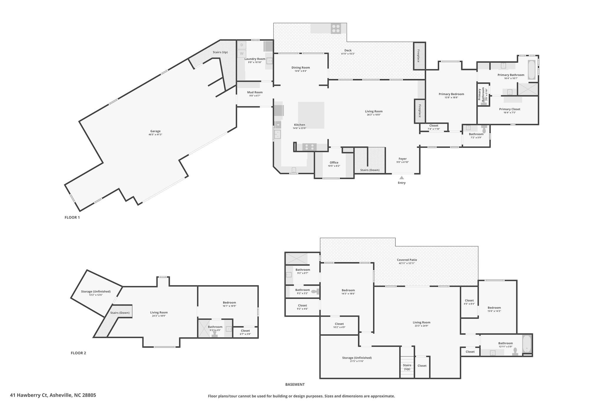 41 Hawberry Floor Plan (Garage is 1,111 sf)