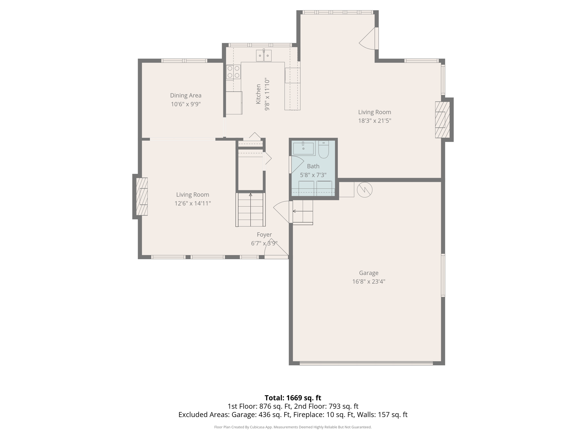 With Dimensions 1st Floor