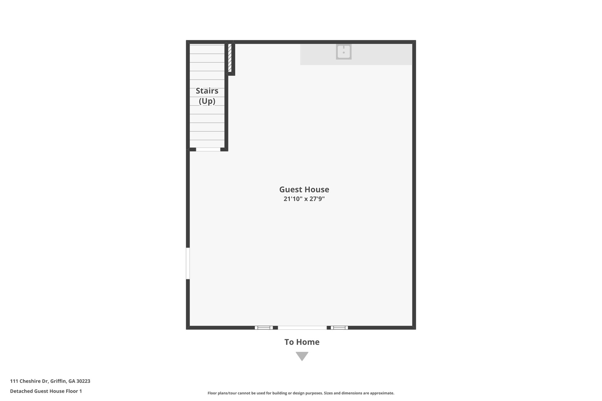 Detached Guest House Floor 1