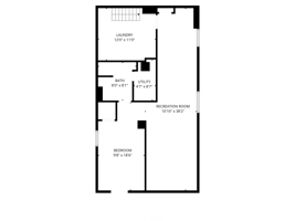 Basement (“Bedroom” has no egress)