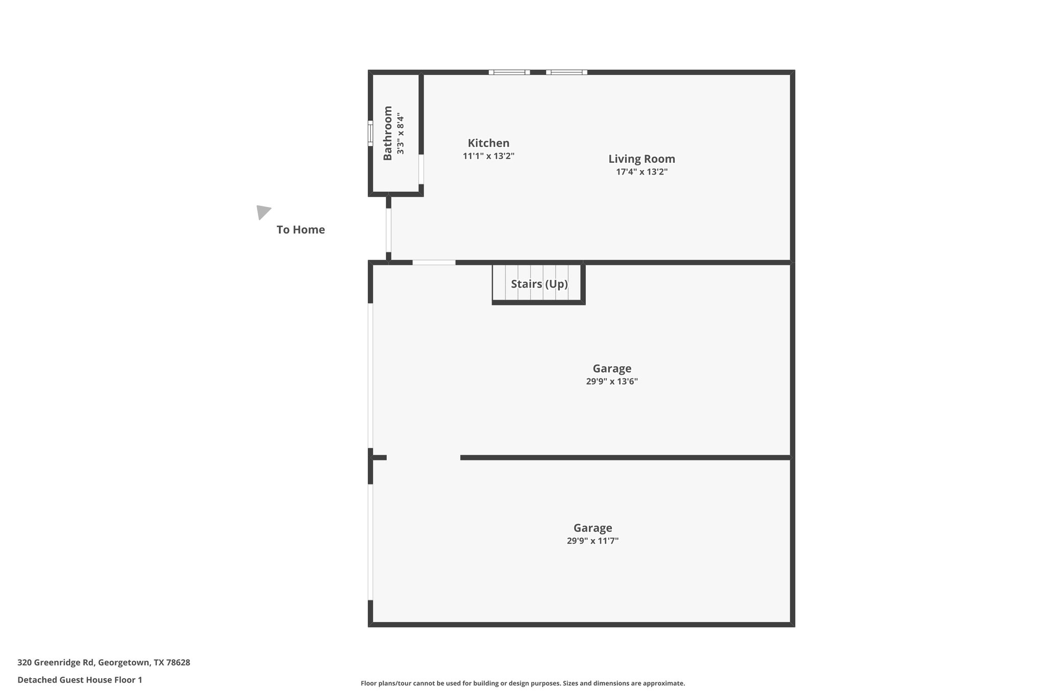 Detached Guest House Floor 1
