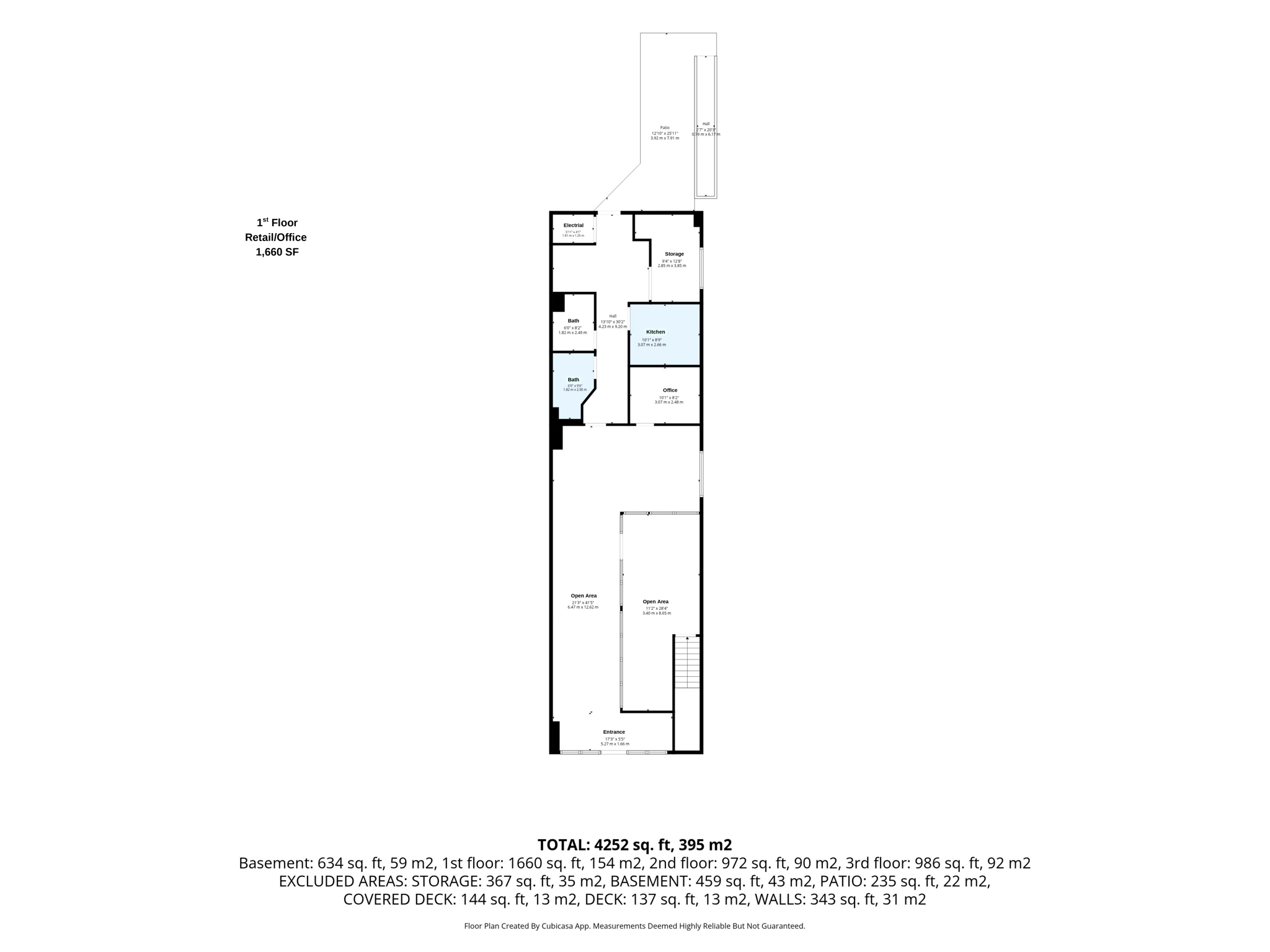 1st Floor Retail:Office