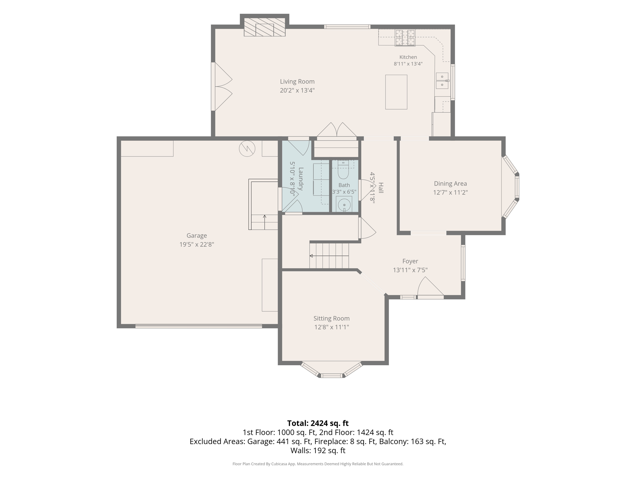 With Dimensions 1st Floor