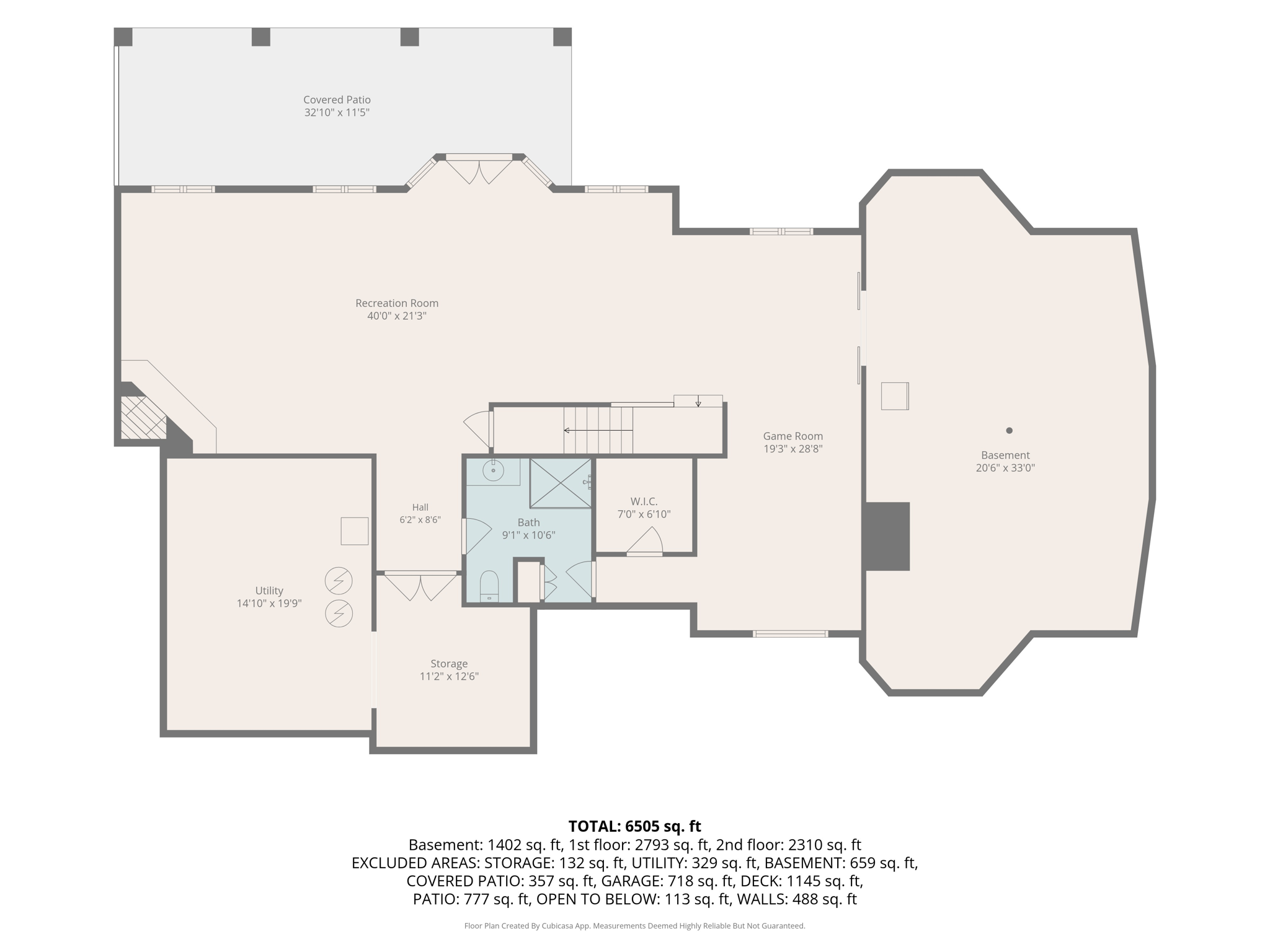 bsmt w dimensions