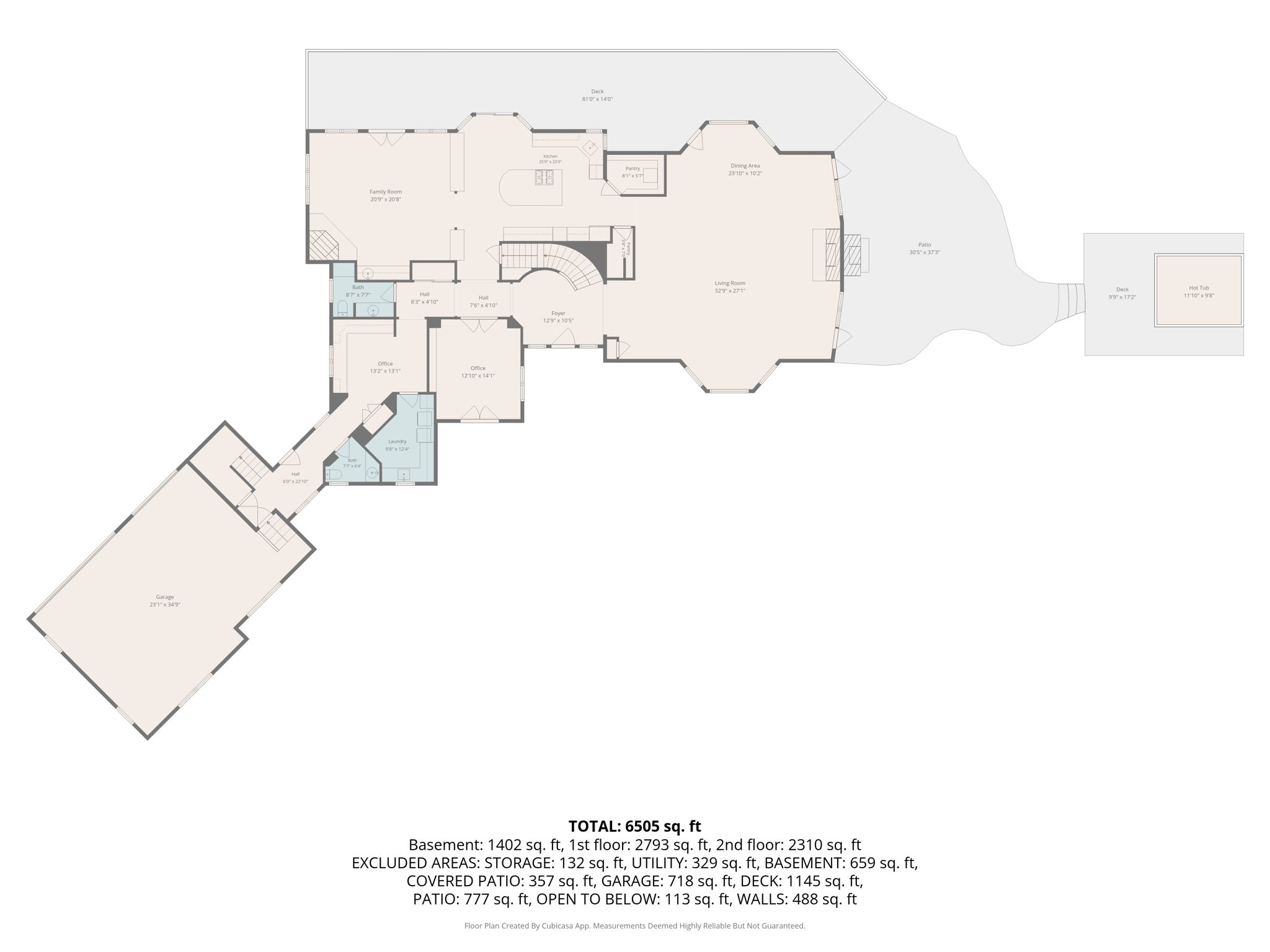 main floor w dimensions