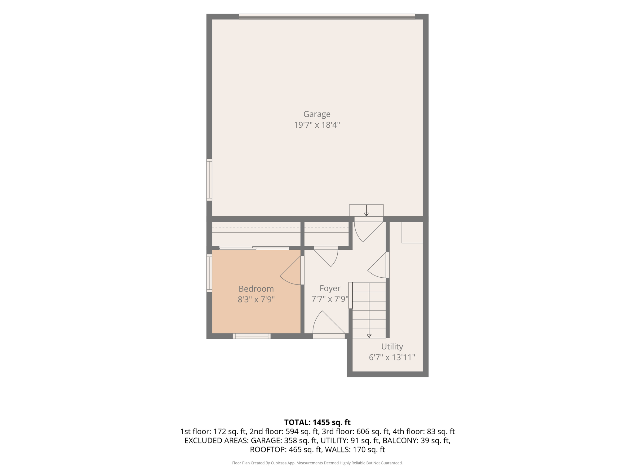 1st floor w dimensions