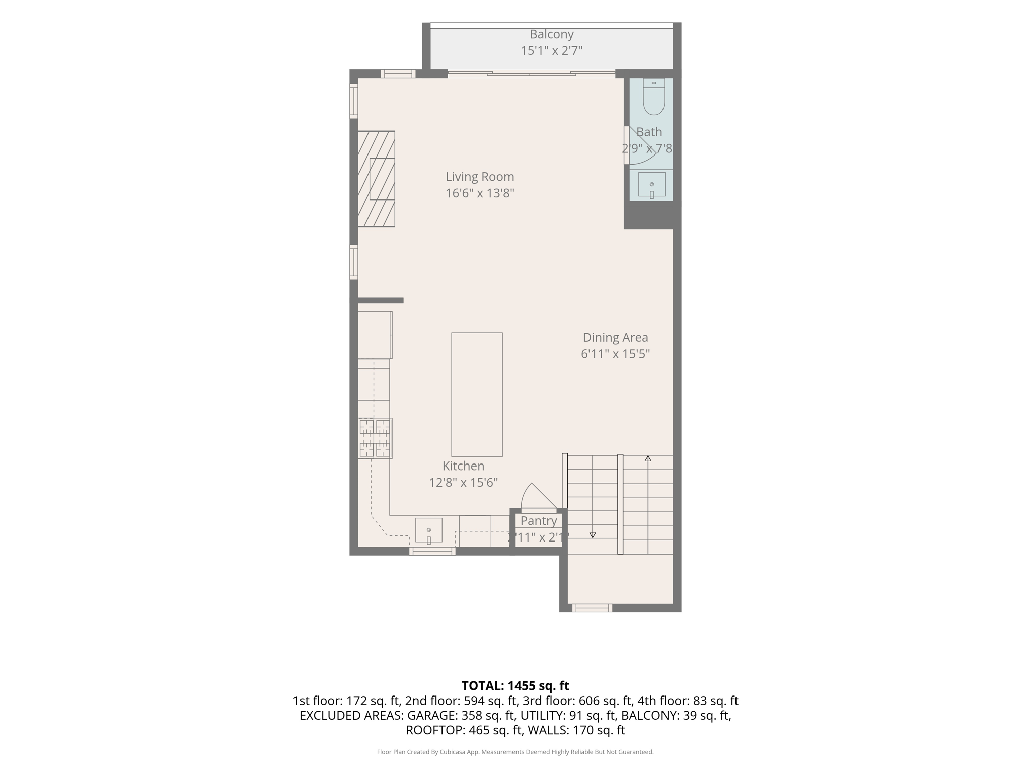 2nd floor w dimensions