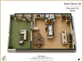 Floorplan 3D #Floor1