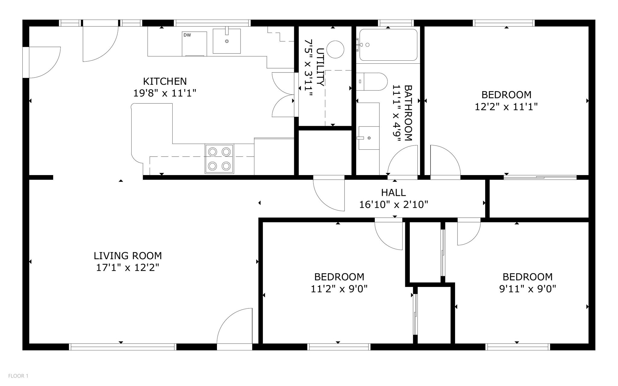 Full Floor Plan (9538 Helen Ave NE - Olympia)