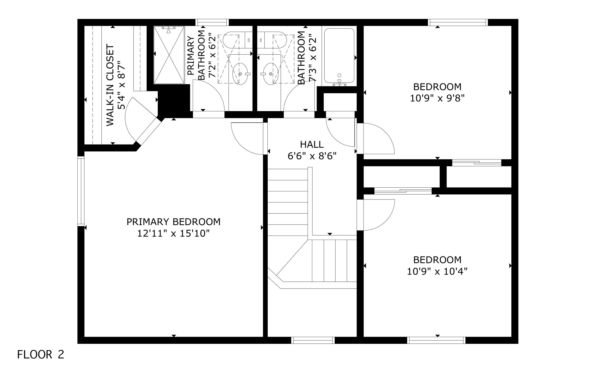 2nd Floor - Floor Plan (4329 30th Ave SE - Lacey)