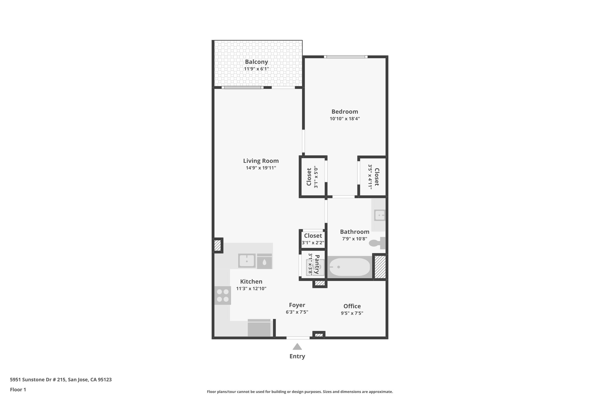 Floor Plan — 5951 Sunstone Dr 215