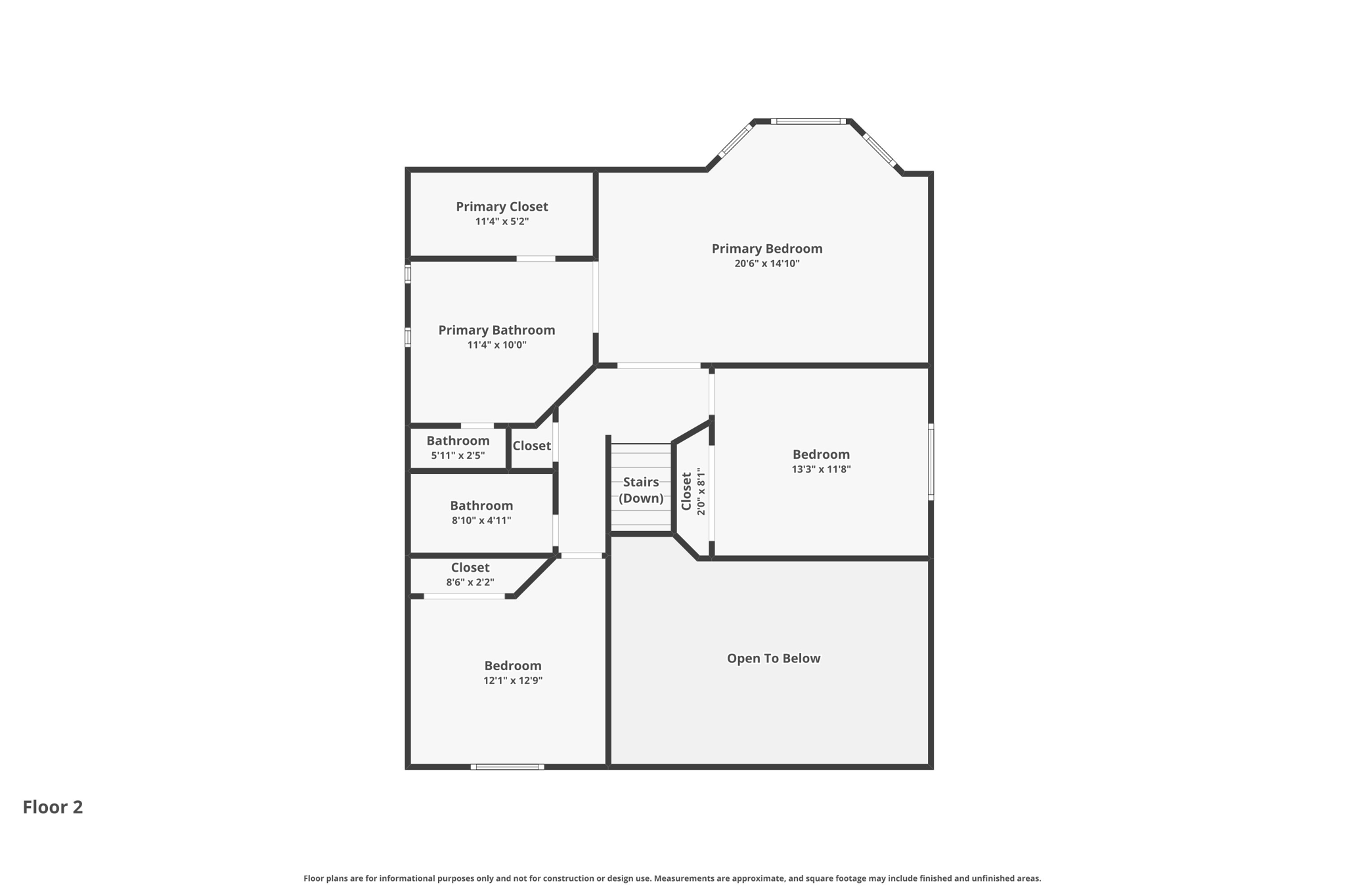 Upper Level Floorplan