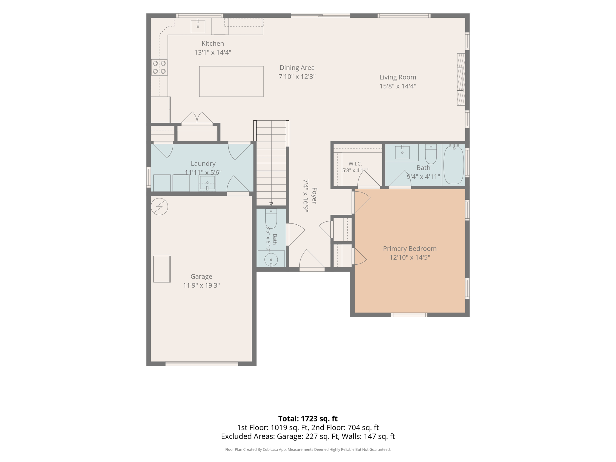 With Dimensions 1st Floor