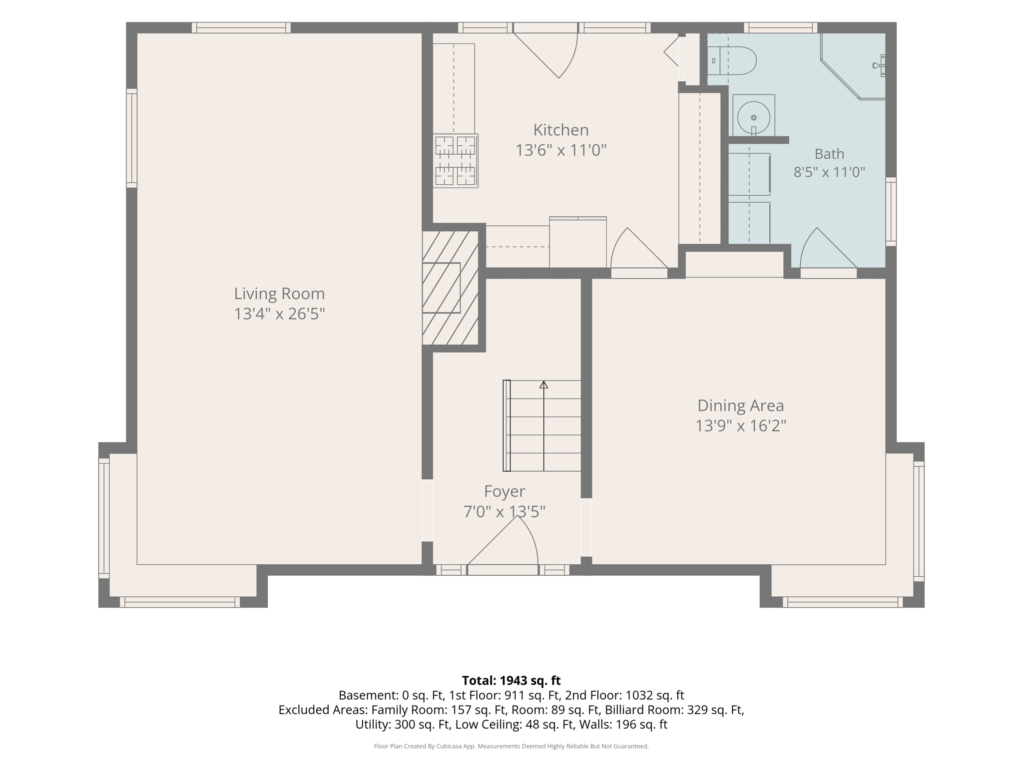 With Dimensions 2nd Floor