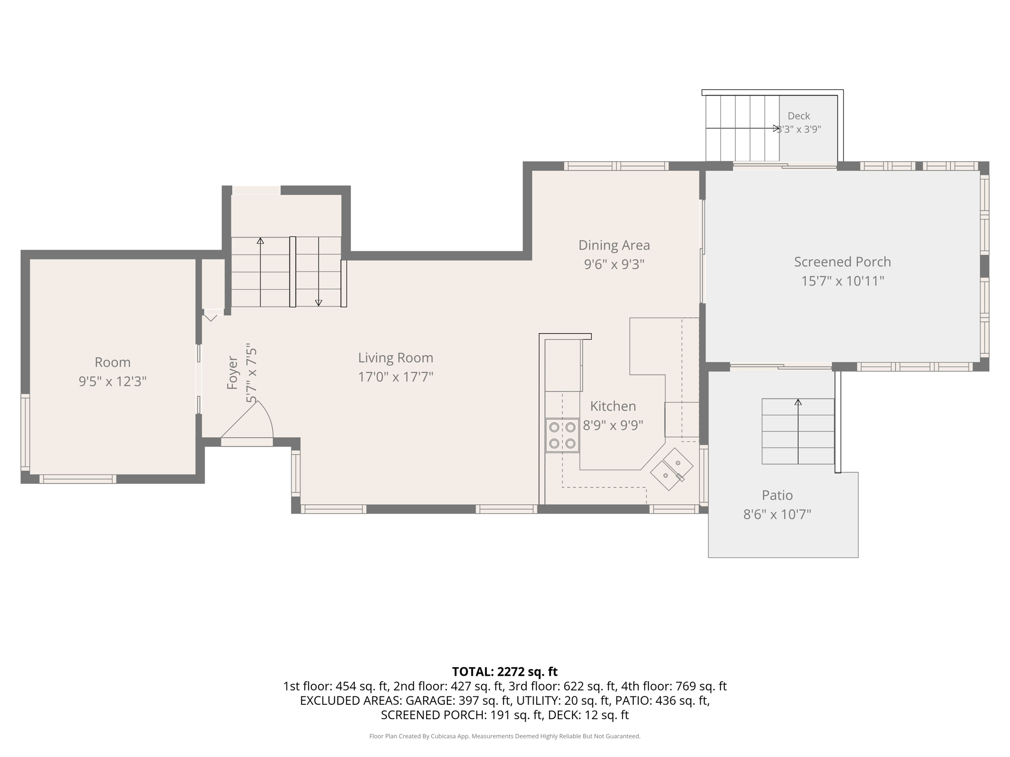 main level w dimensions