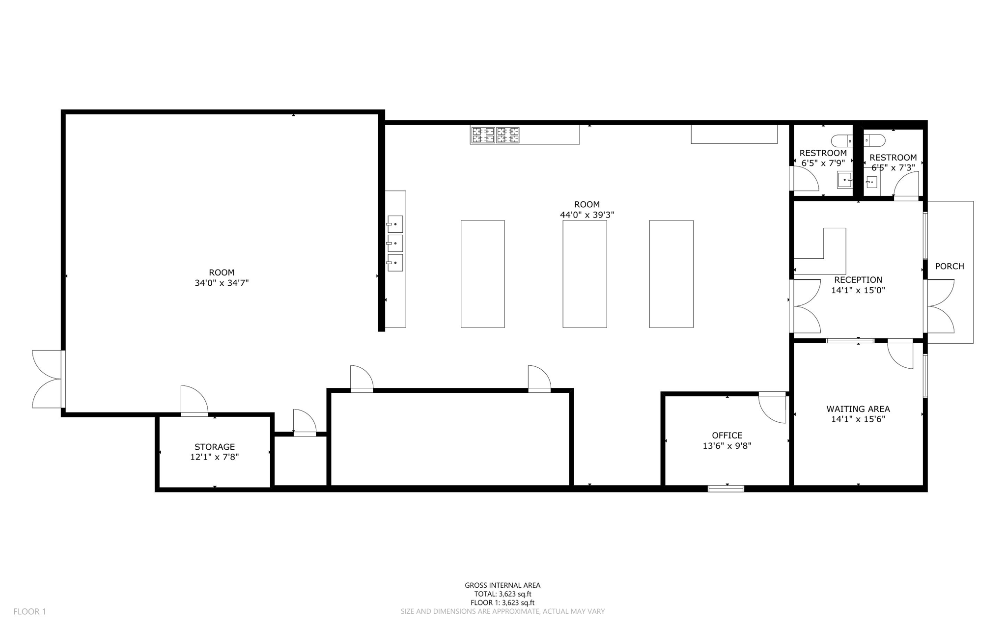 723 N Crestline St-Floor Plan