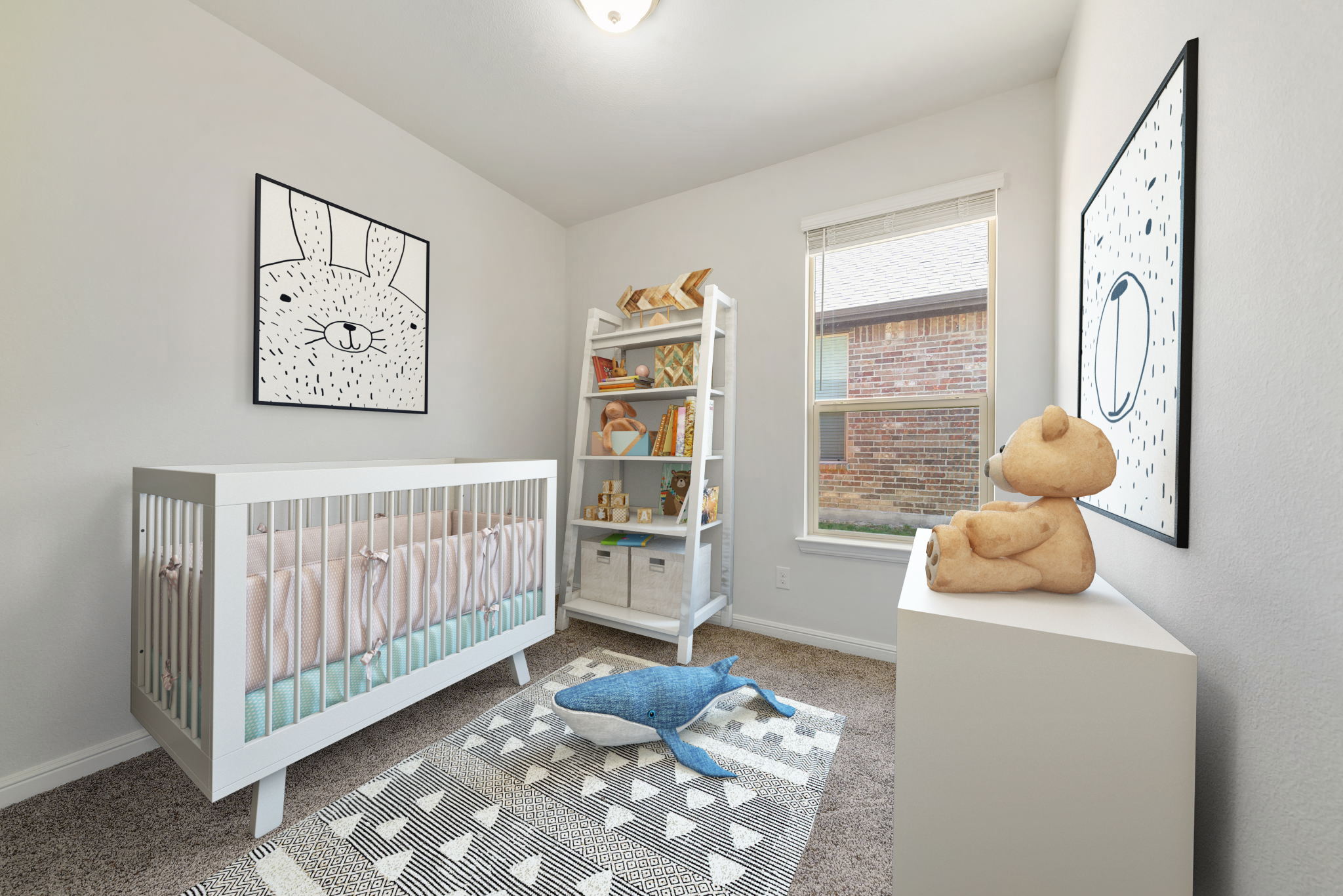Virtually Staged - Fourth Bedroom as a Nursery