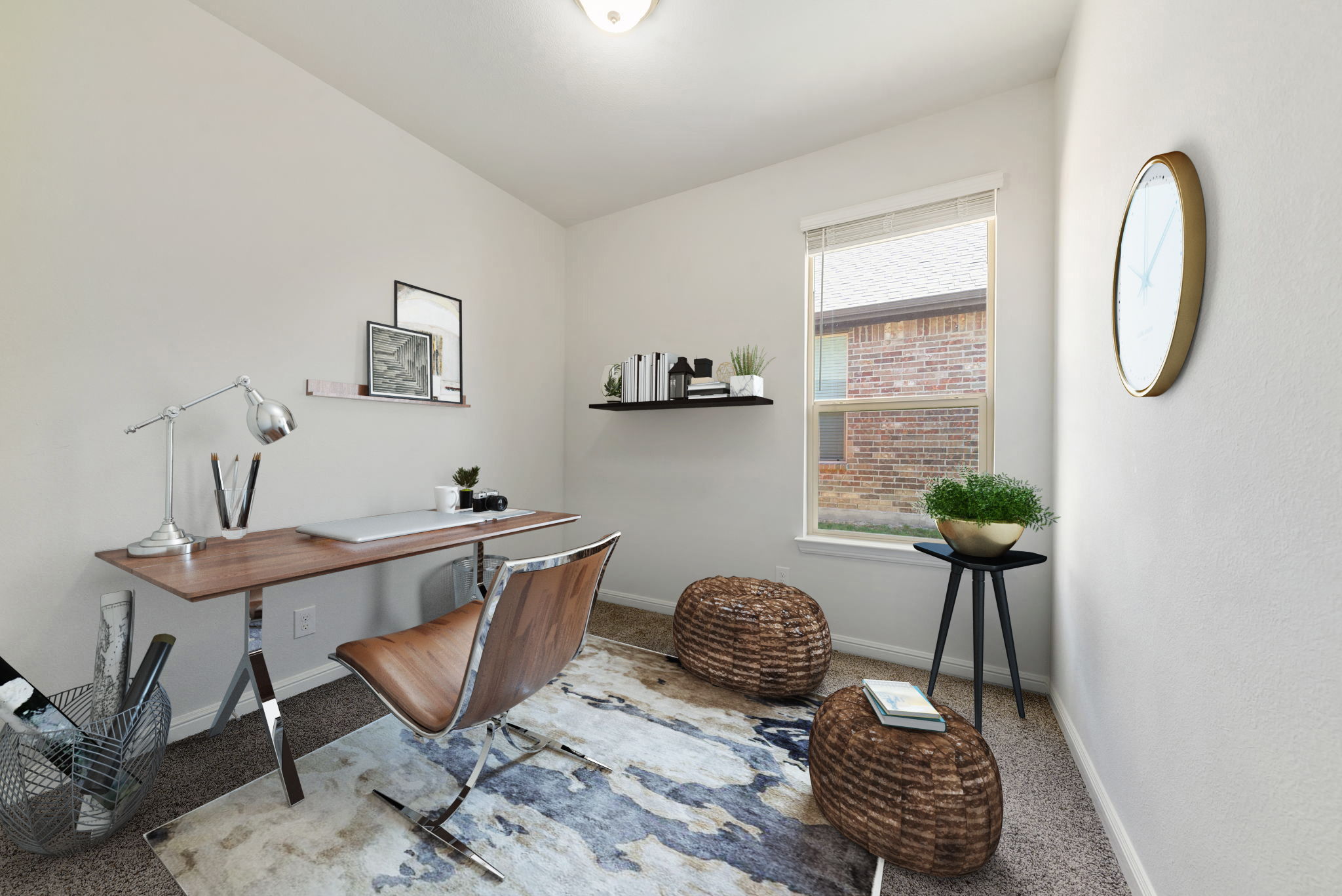 Virtually Staged - Fourth Bedroom as an Office