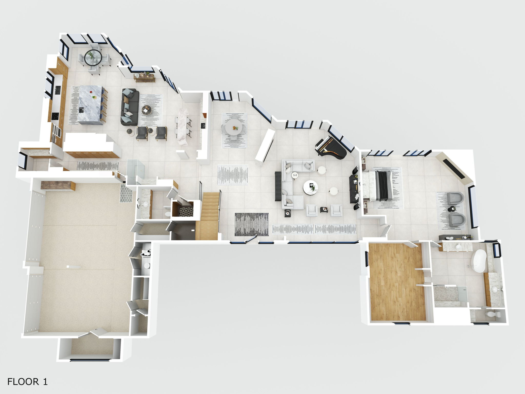 3D Floor Plan 1st Floor