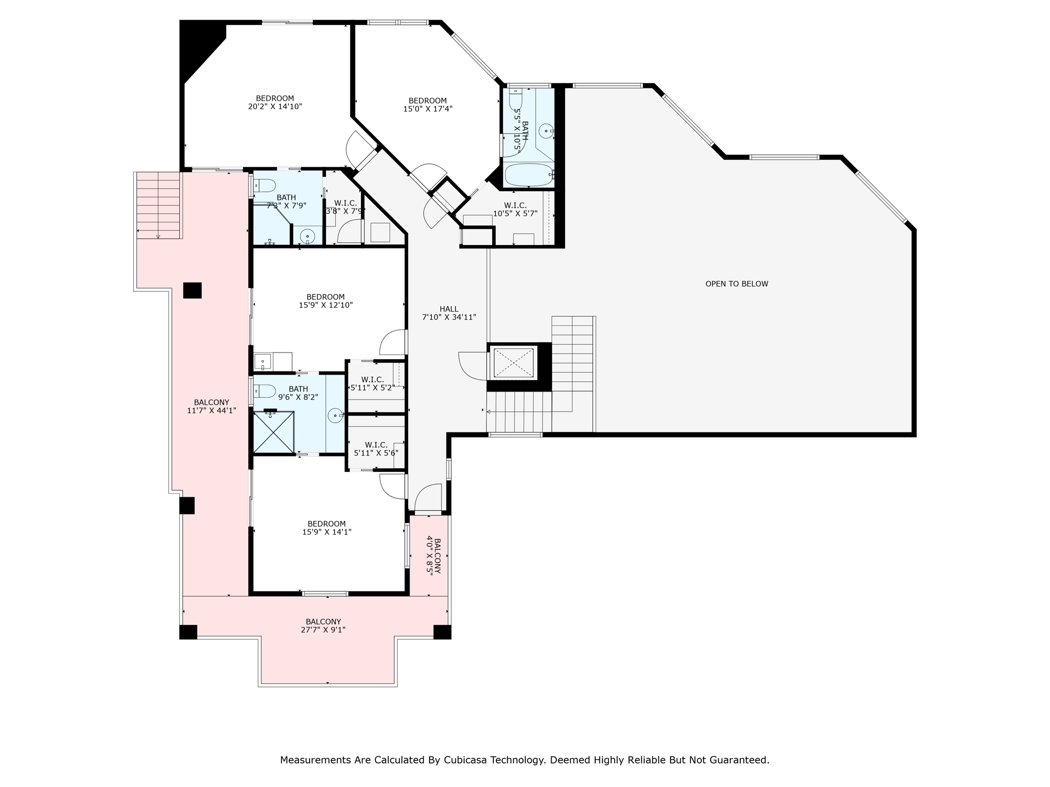2nd Floor With Dimensions